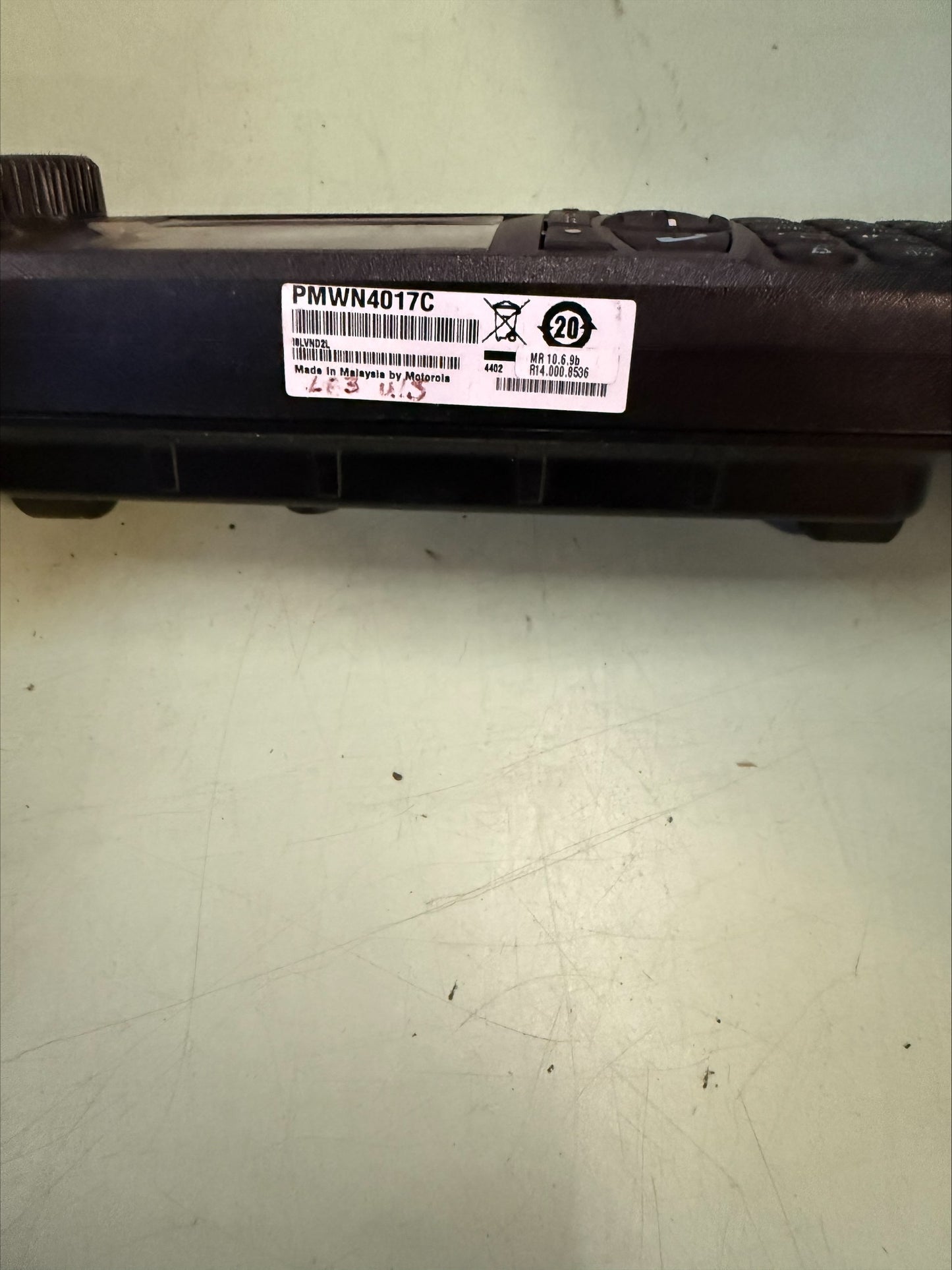 1X MOTOROLA PMWN4017C PANEL