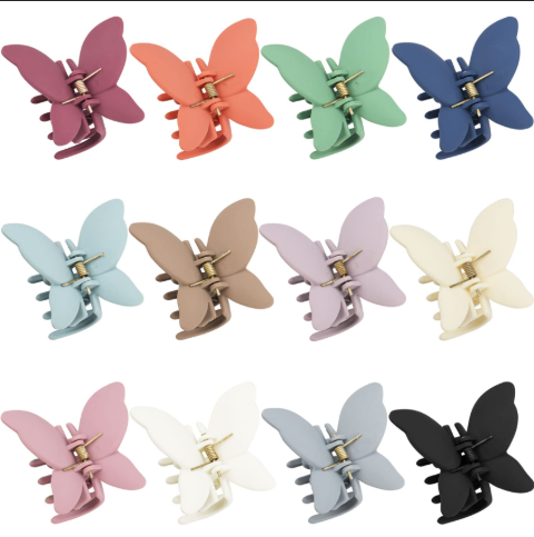 12 X 6PC BUTTERFLY CLIPS