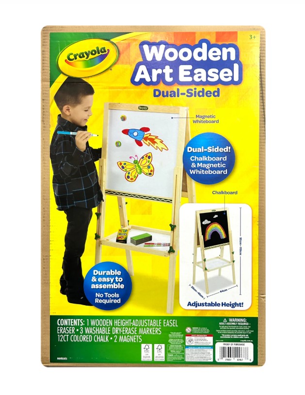 5 X NEW CRAYOLA KIDS' WOODEN ART EASEL
