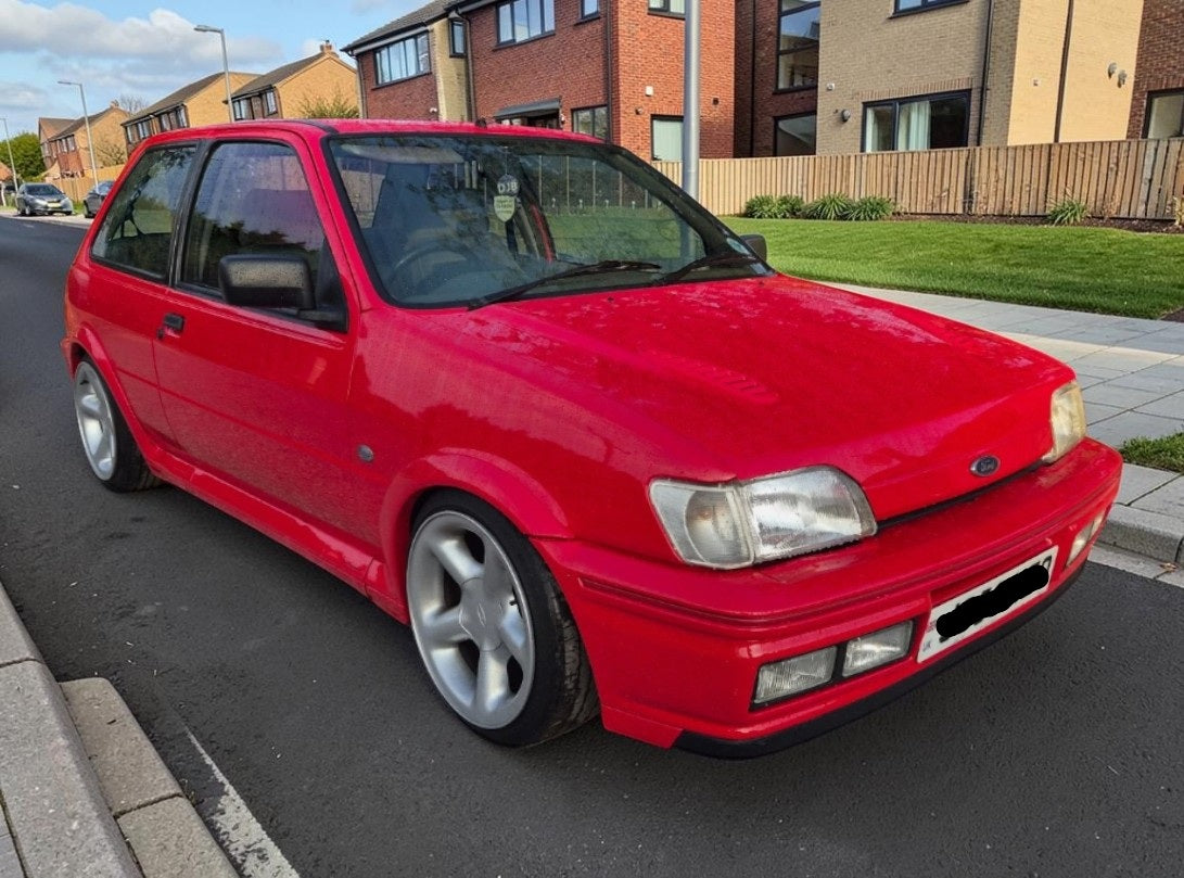 **(ONLY 81K MILEAGE)** 1991 FORD FIESTA XR2I 1.6 PETROL MANUA RED >>--NO VAT ON HAMMER--<<