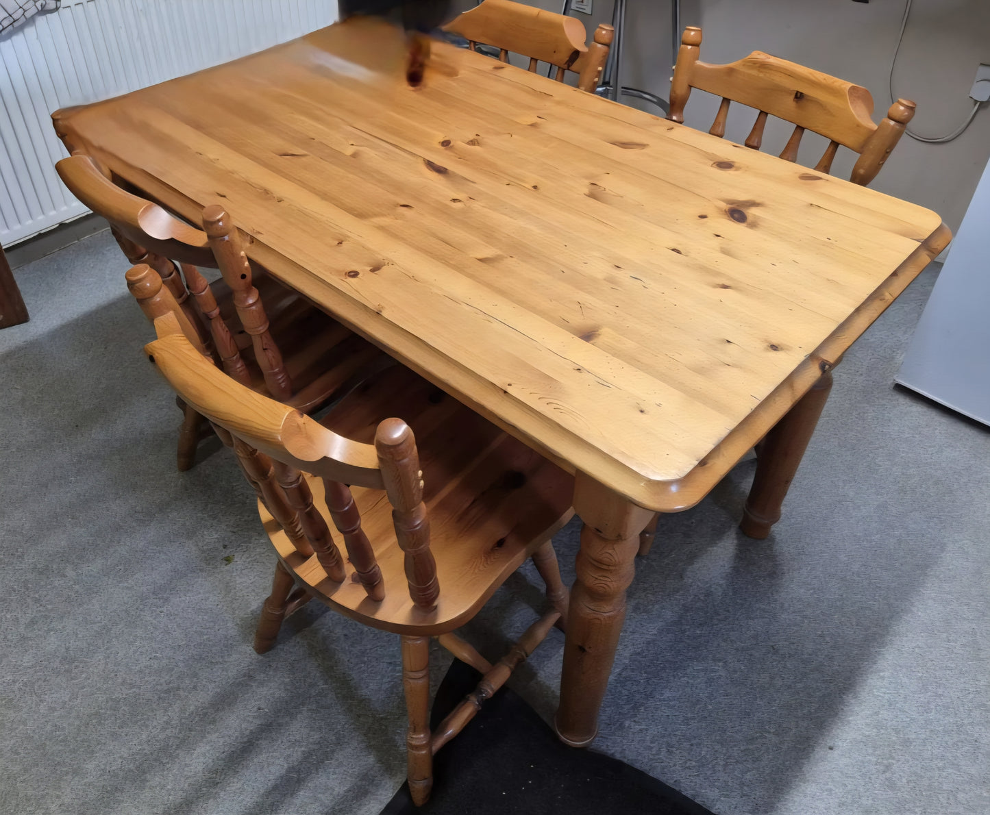PINE TABLE AND 4 CHAIRS