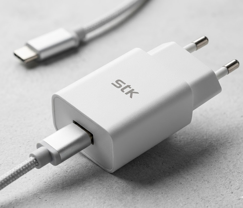 1700 X BRAND NEW USB-A MAINS CHARGER 2 PIN EU, 1A, WHITE, BULK