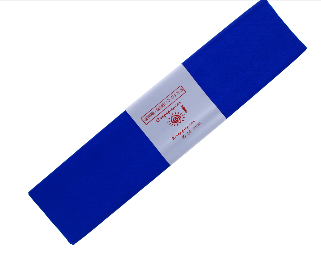200 X CREPE PAPER BLUE-MARINE