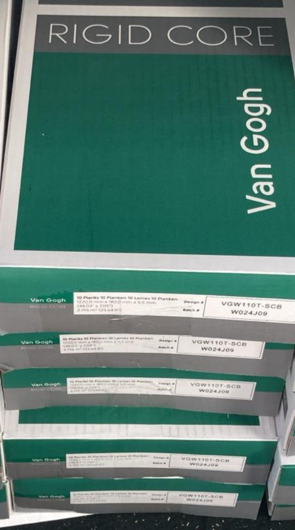 18 X BOXES KARNDEAN VAN GOGH RIGID CLICK LVT GREIGE OAK VGW110T-SCB 39.53M²