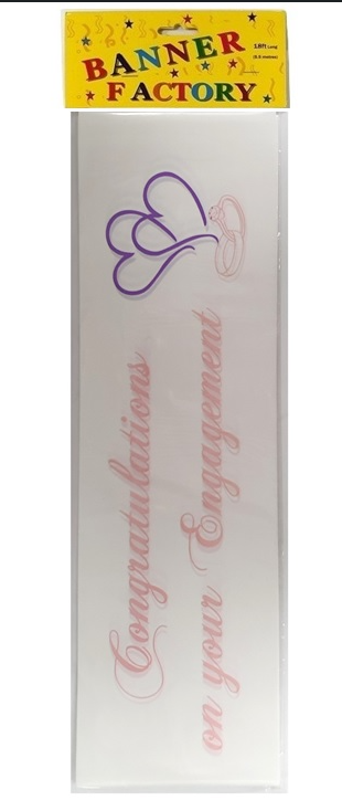 100 X CONGRATULATIONS ON YOUR ENGAGEMENT BANNER