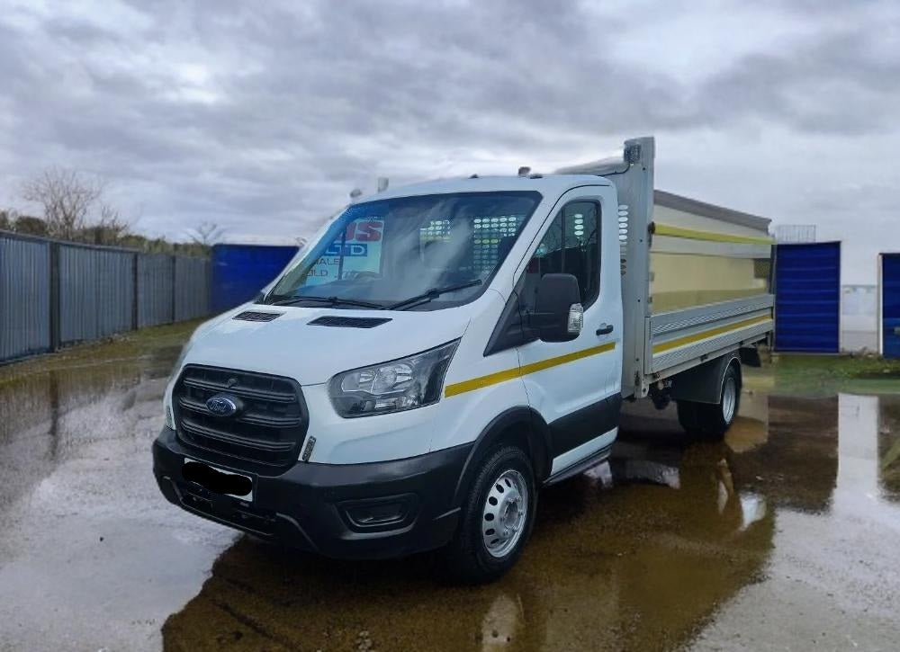 **(ONLY 58K MILEAGE)** 2023 FORD TRANSIT 350 LEADER ECOBLUE 1996CC DIESEL MANUAL CHASSIS CAB WHITE
