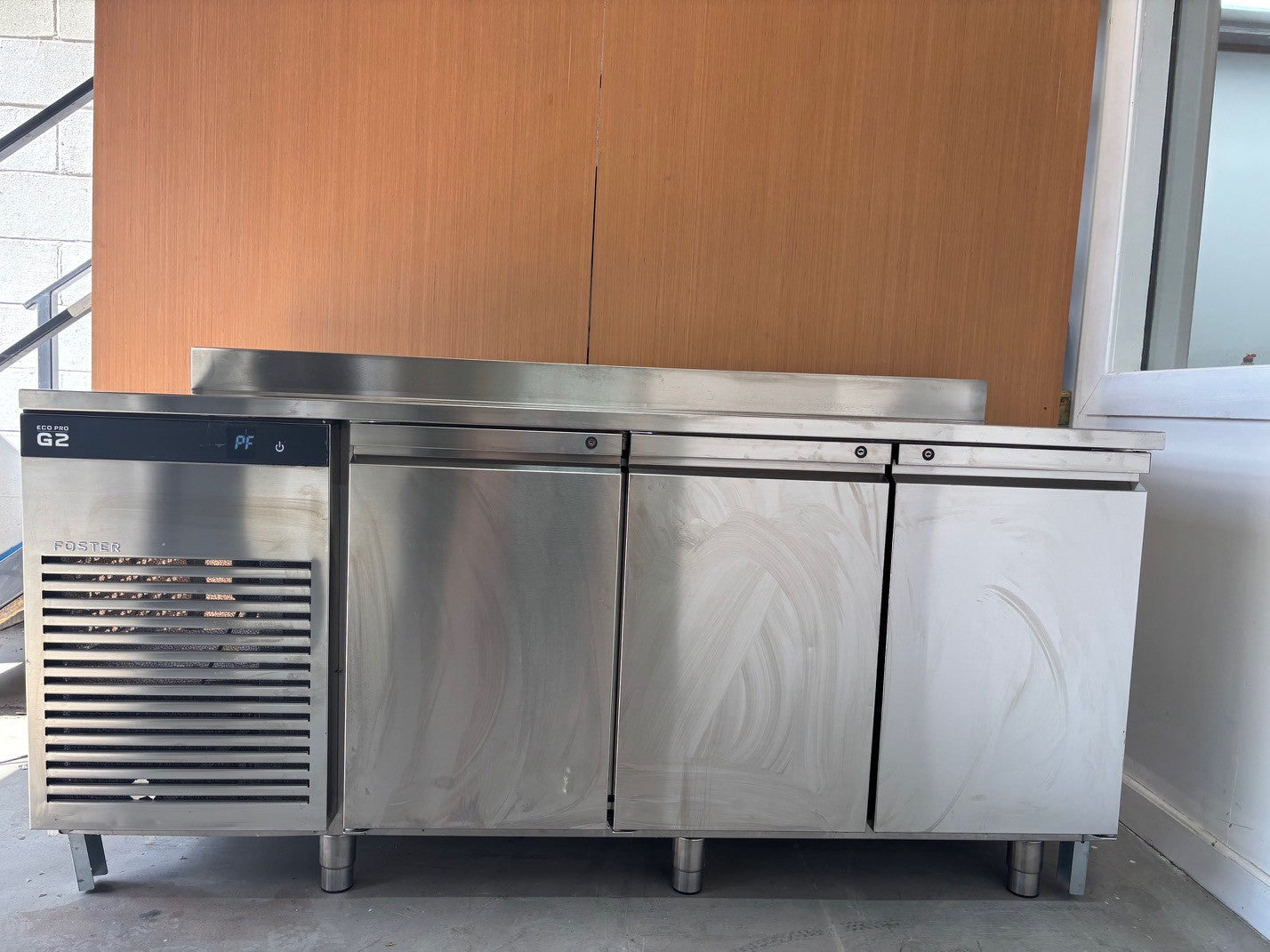 FOSTER COUNTERTOP 3 DOOR DELI DISPLAY FRIDGE COMMERCIAL USED