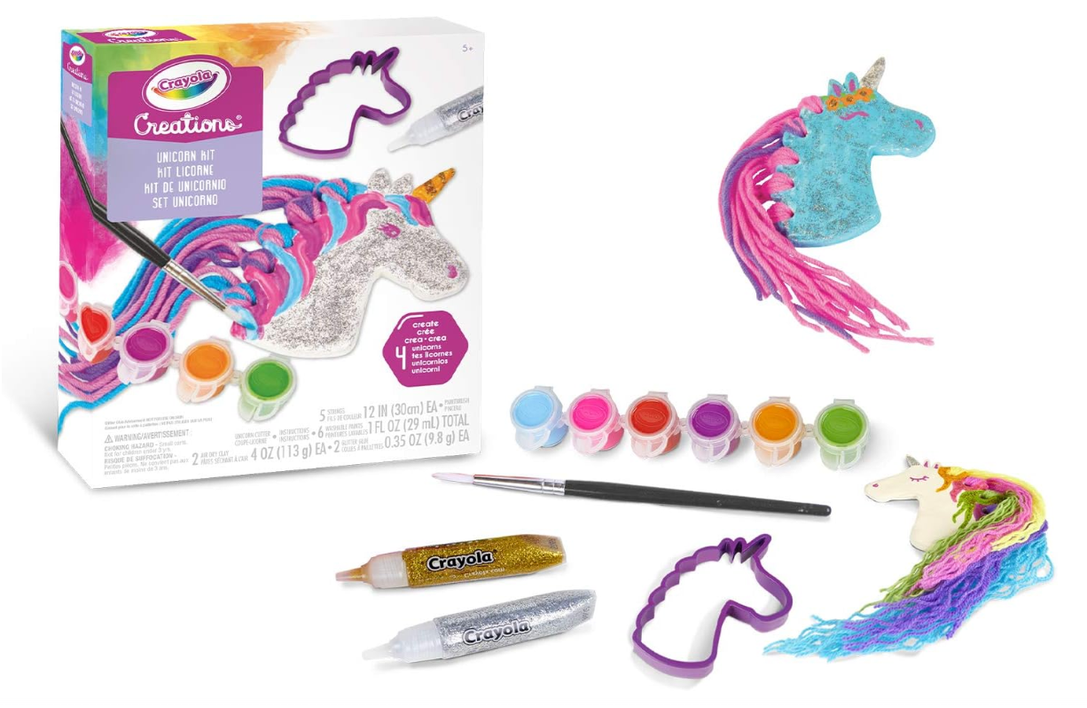 60 X NEW CRAYOLA CREATIONS UNICORN KIT