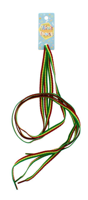 48 X GREEN/RED/YELLOW THICK SHOE LACES