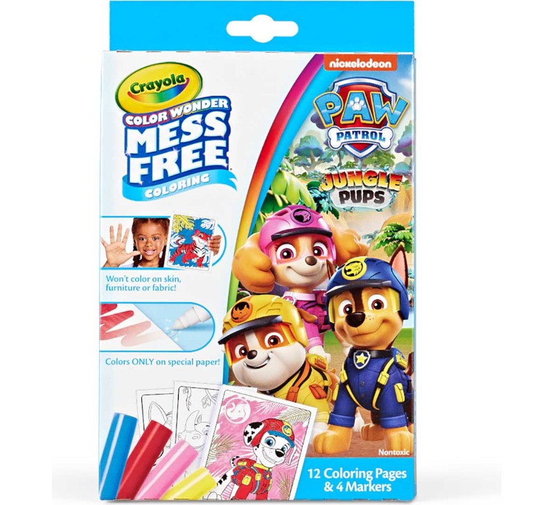 54 X NEW CRAYOLA COLOR WONDER PAW PATROL MINI BOX SET