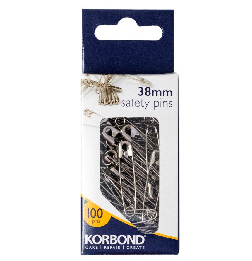 648 X NEW 100 PACK 38MM SAFETY PINS