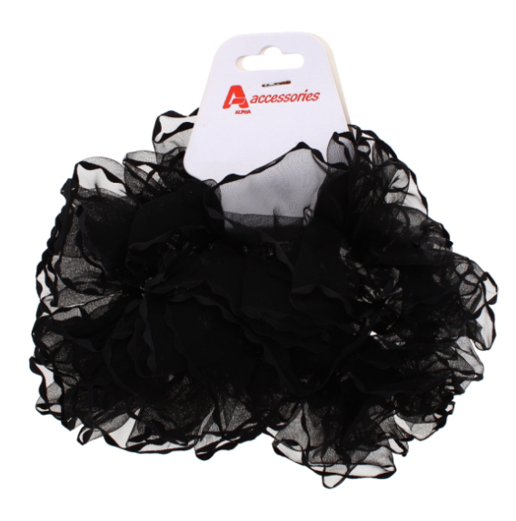 48 X 2PC BLACK HAIR ELASTIC BAND