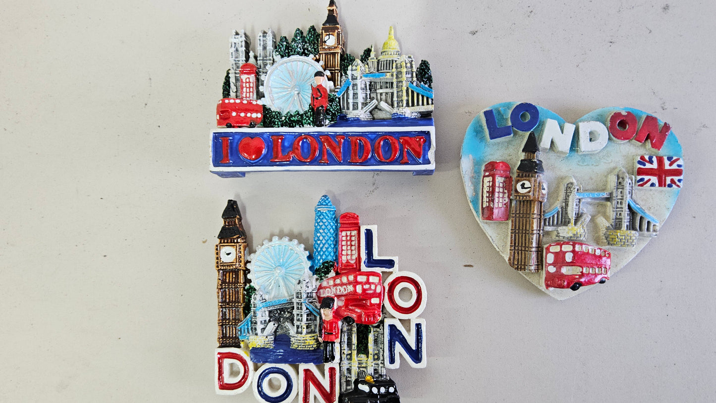 160 PC ASSORTED LONDON MAGNET FOR FRIDGE