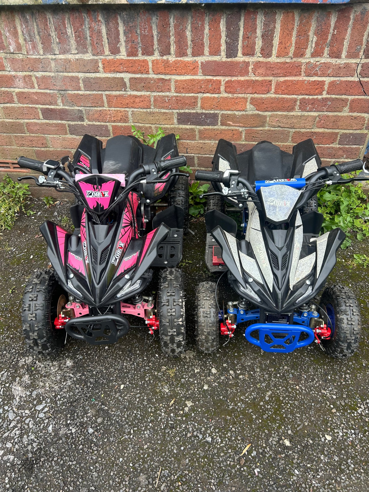 2X ZORAX MINI ELECTRIC QUADBIKES