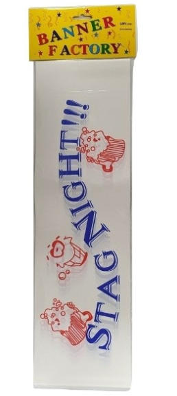 100 X STAG NIGHT WHITE BANNER