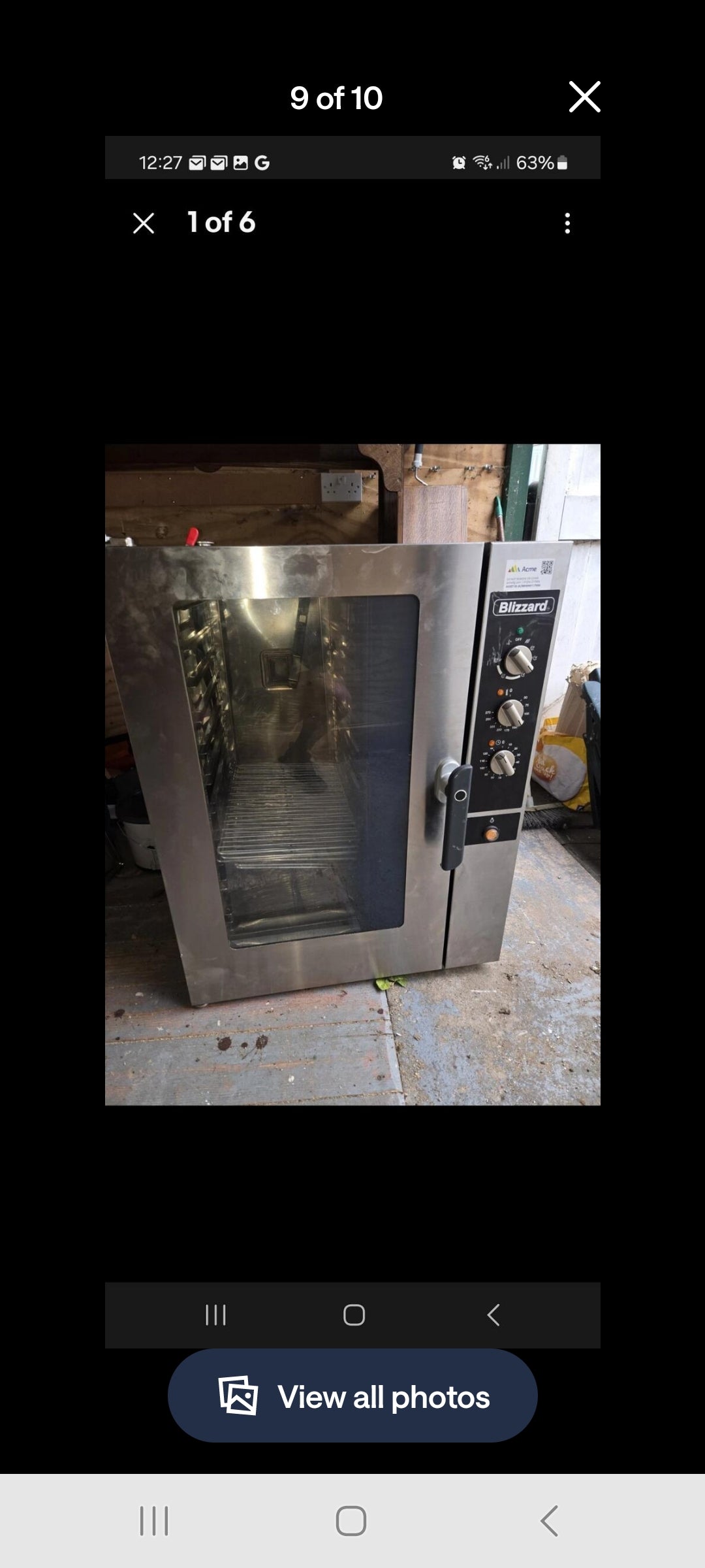 BLIZZARD COMBI OVEN 3PHASE