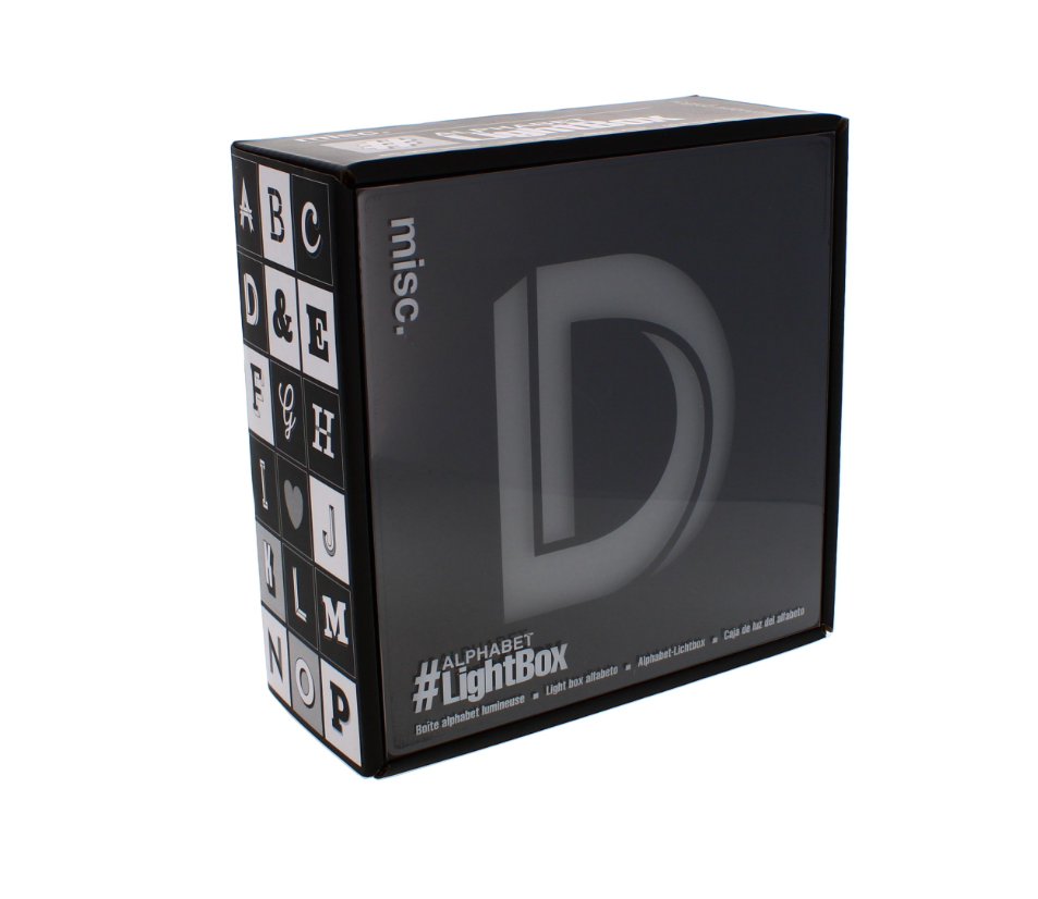 120 X ALPHABET LIGHT UP BOX D