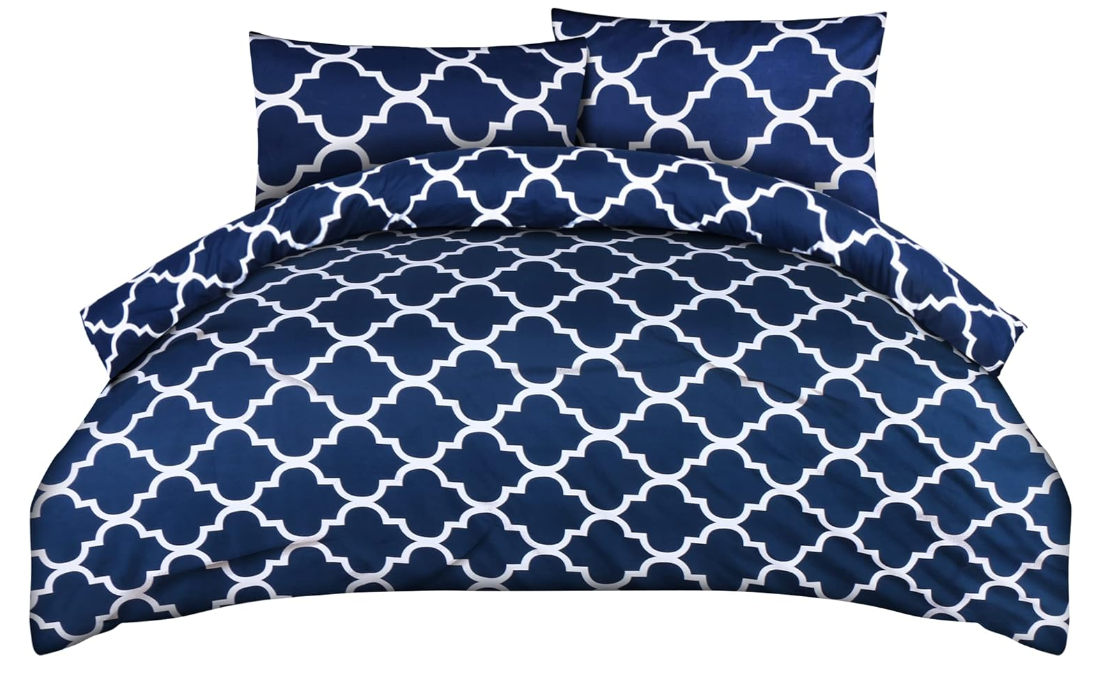 190 X NEW UTOPIA BEDDING KING SIZE NAVY DUVET COVER SETS | RRP £2,468 | BULK CLEARANCE