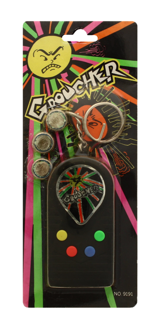864 X GROUCHER KEYCHAIN - DEAD BATTERIES