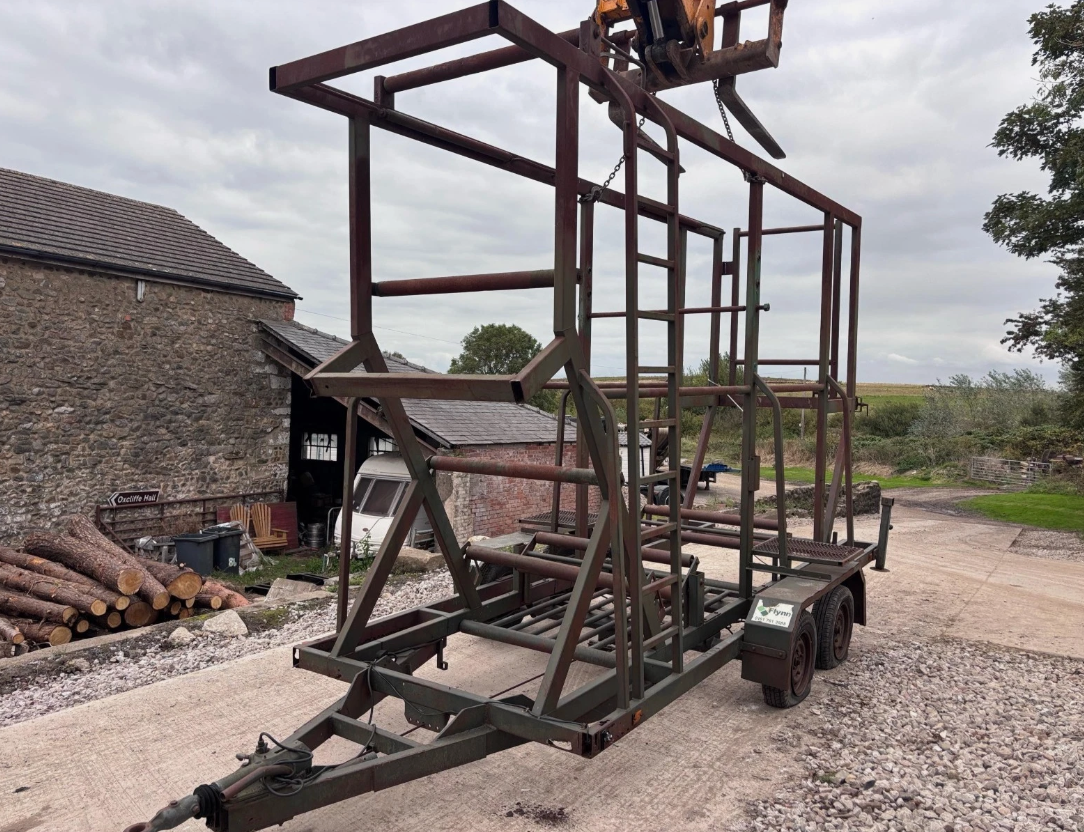 TWIN AXLE PIPE COIL TRAILER