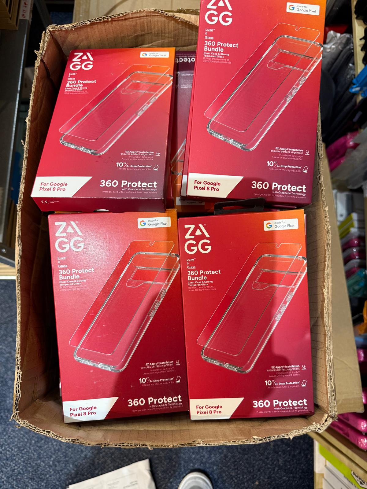 X50 PIECES ZAGG PROTECT BUNDLE 360 CASE FOR GOOGLE PIXEL 8 PRO