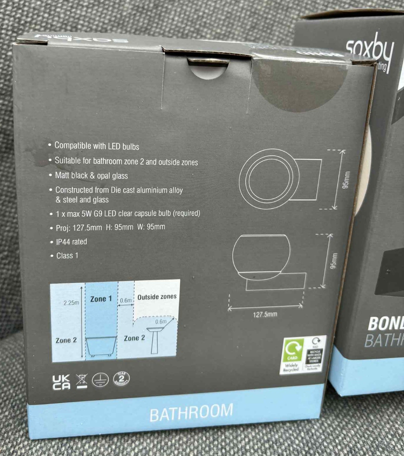 BATHROOM KITCHEN WALL LIGHT LED COMPATIBLE 27X