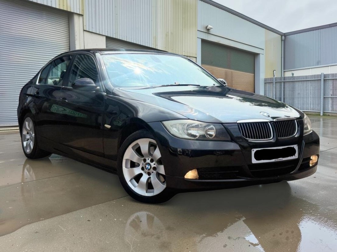 **(ONLY 76K MILEAGE)** 2008 BMW 325I SE AUTO 3.0 PETROL SALOON IN BLACK >>--NO VAT ON HAMMER--<<