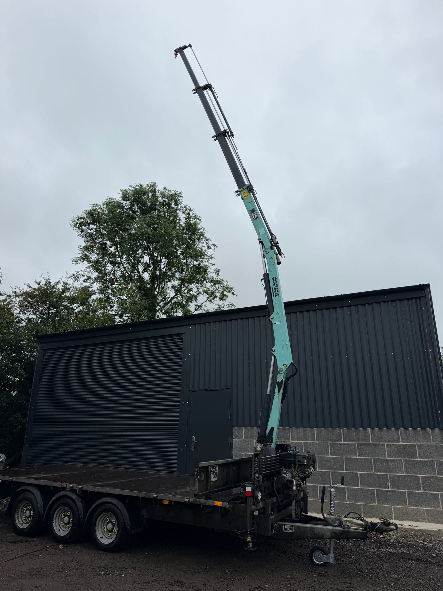IFOR WILLIAMS LM146 TRAILER C/W COPMA 35.3 HIAB CRANE – 2022 – PETROL – 360° SLEW