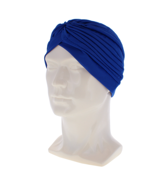 24 X WOMEN HAIR TURBAN ROYAL BLUE