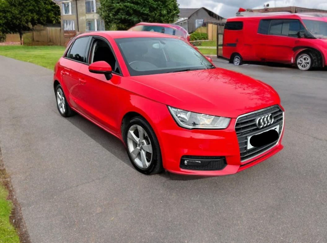 **(ONLY 92K MILEAGE)** 2015 AUDI A1 SPORT TFSI 1.4 PETROL MANUAL RED >>--NO VAT ON HAMMER--<<