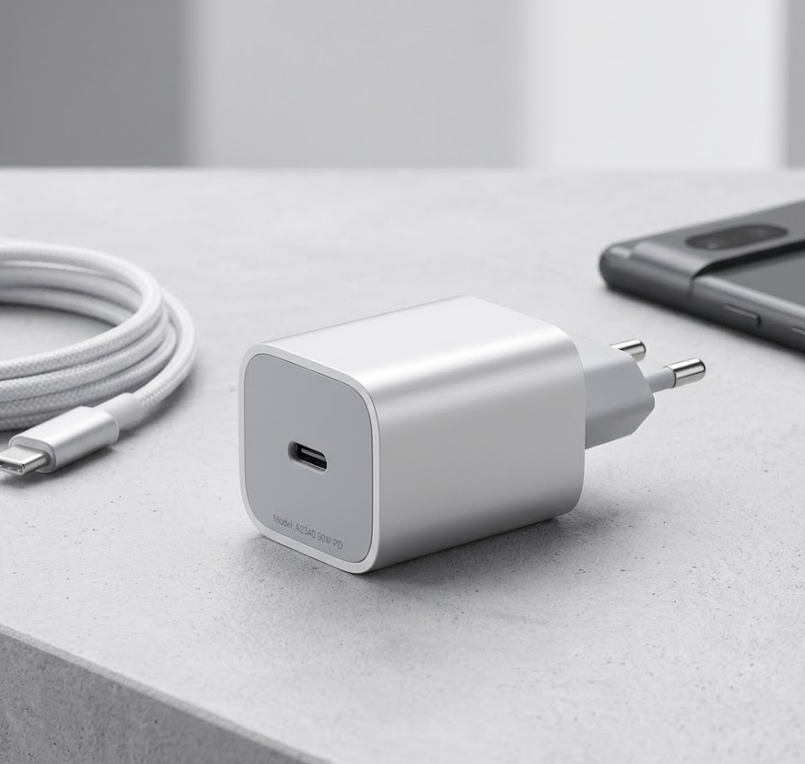 24 X BRAND NEW 2 PIN USB-C 20W WALL CHARGER WHITE, BULK