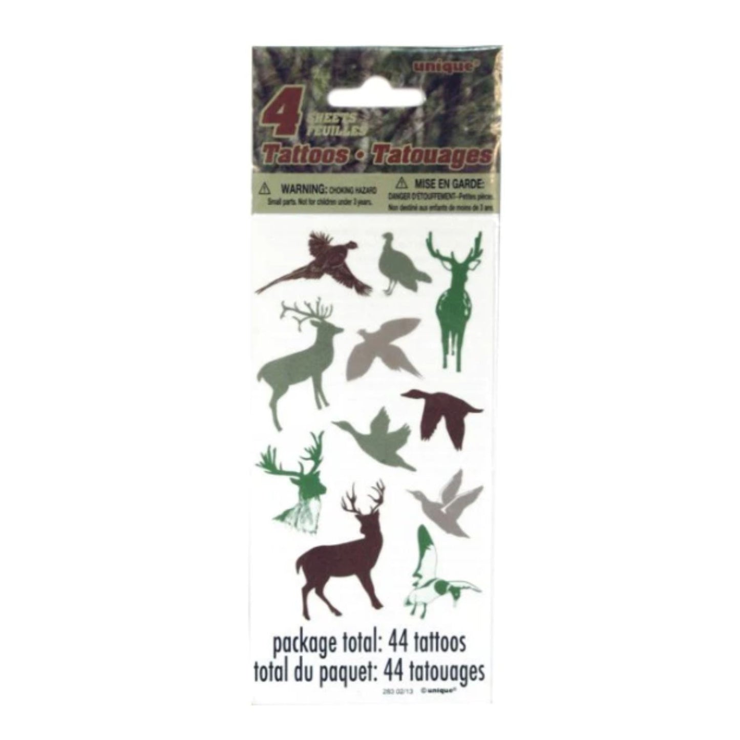 5000 CAMO WOODS TATTOOS, 44 STICKERS IN A PACK, RRP £50,000