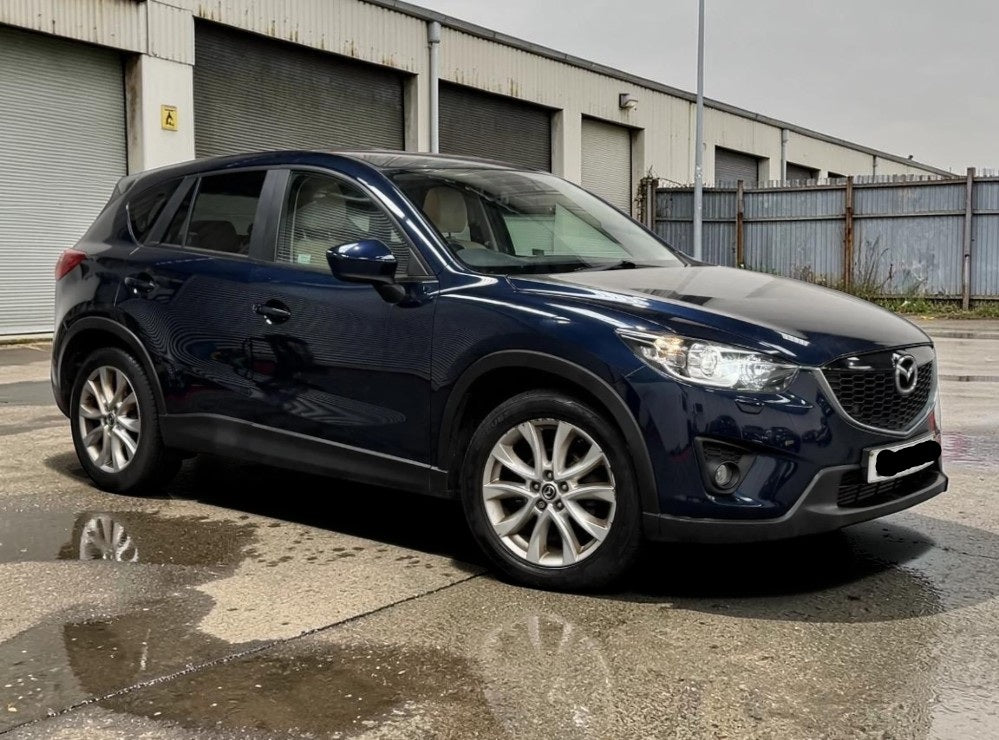 **(ONLY 82K MILEAGE)** 2014 MAZDA CX-5 SPORT NAV D 4X4 AUTO SUV BLUE >>--NO VAT ON HAMMER--<<