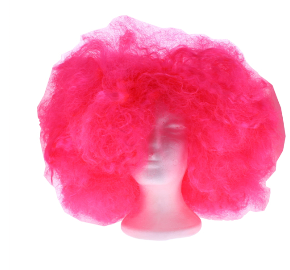 25 X HOT PINK WOOLY HAIR WIG
