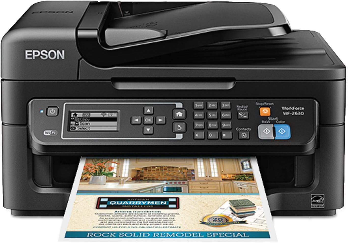 EPSON WORKFORCE WF-2630 WIRELESS 4-IN-1 INKJET PRINTER