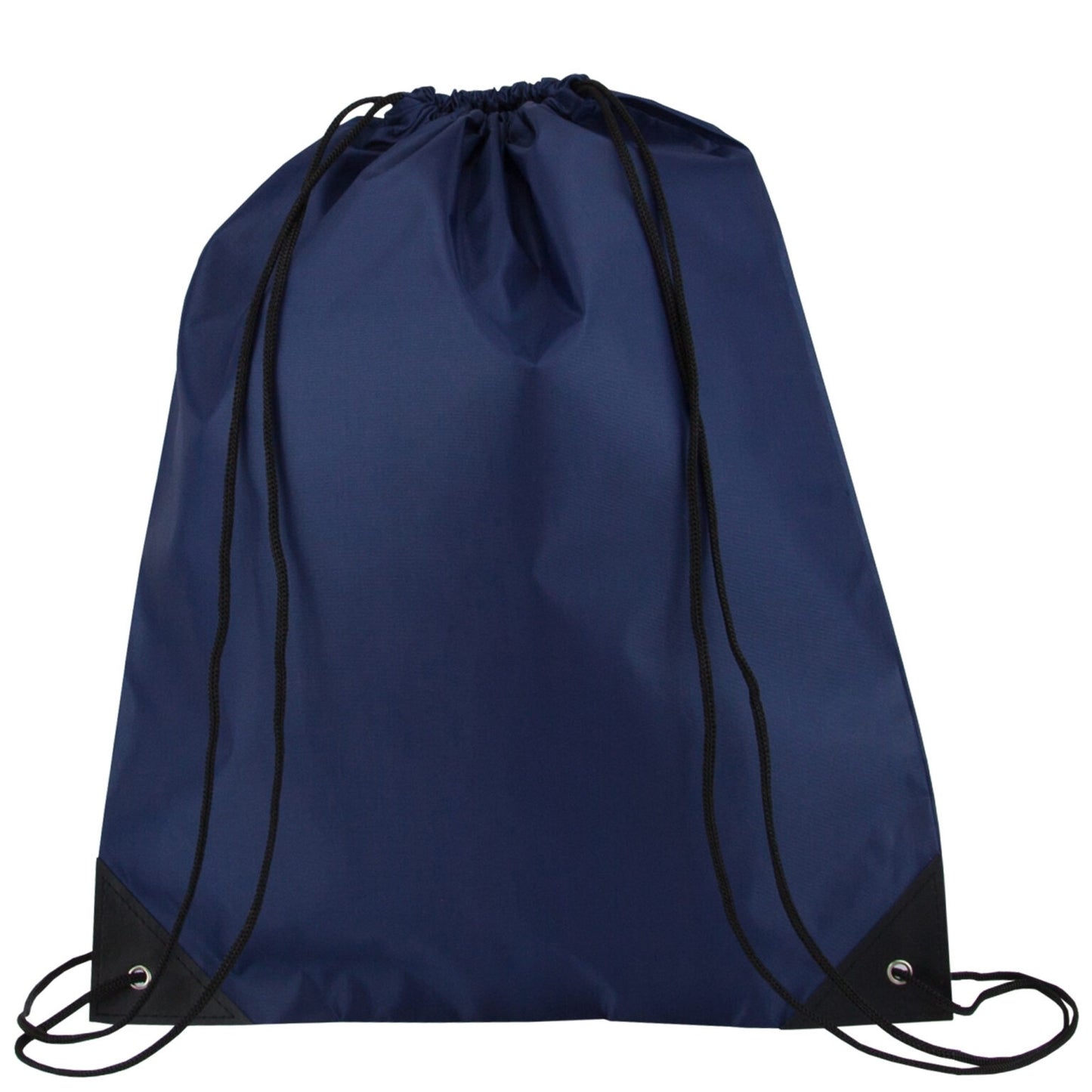 400X NAVY 210D POLYESTER DRAWSTRING BAGS