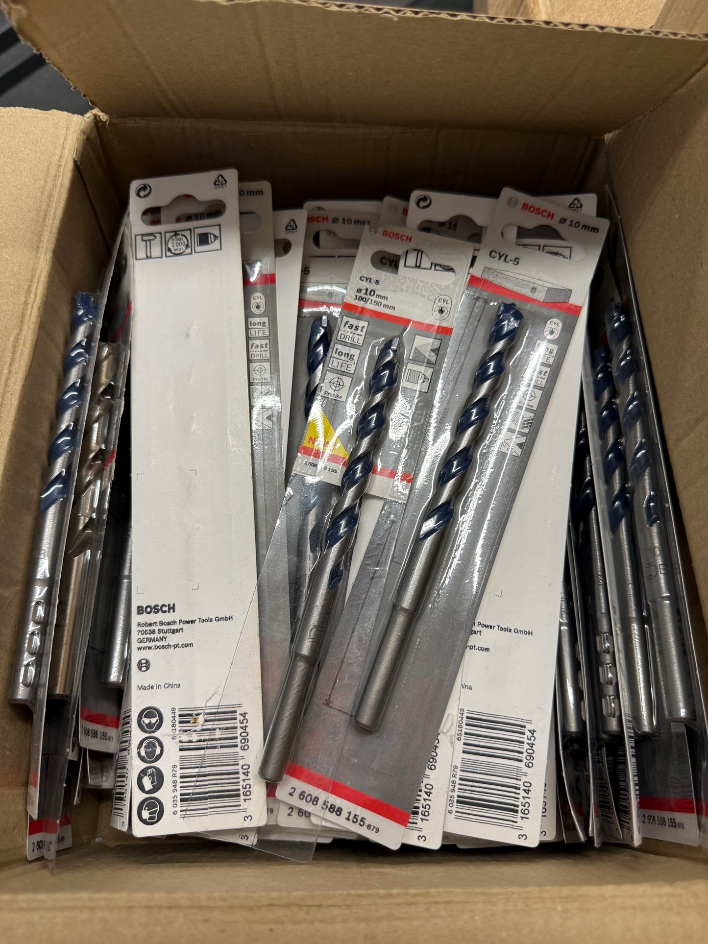 87 X GENUINE BOSCH 10MM DRILL BITS – BRAND NEW RETAIL PACKED – RRP OVER £550