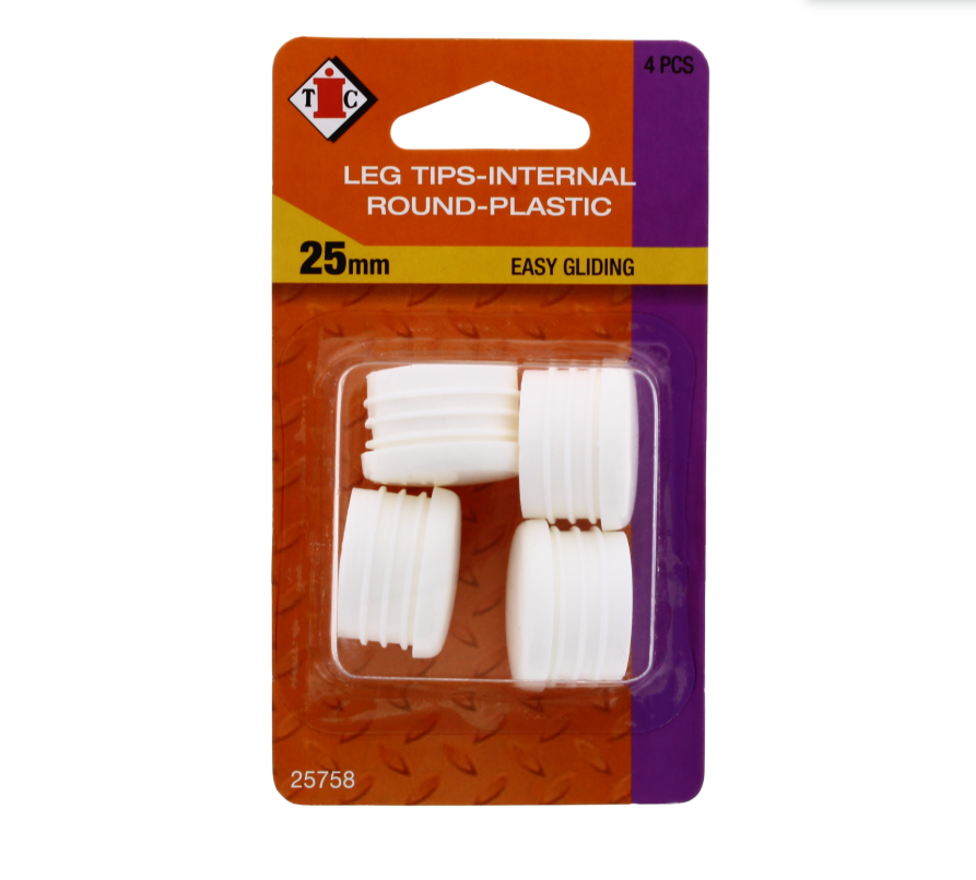 120 X CHAIR TIP INTERNAL TIC-25MM