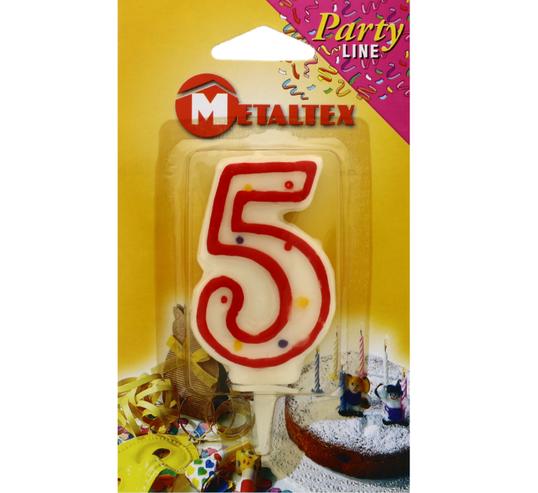 192 X BIRTHDAY CANDLE AGE 5TH