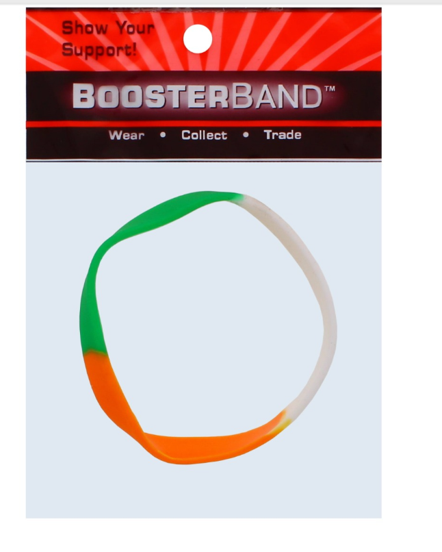 150 X BOOSTER BAND IRISH COLOUR WRIST BAND