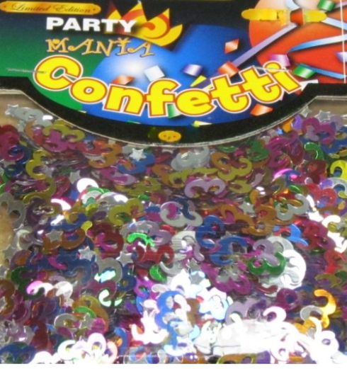 24 X FOIL TABLE PARTY CONFETTI-AGE 5