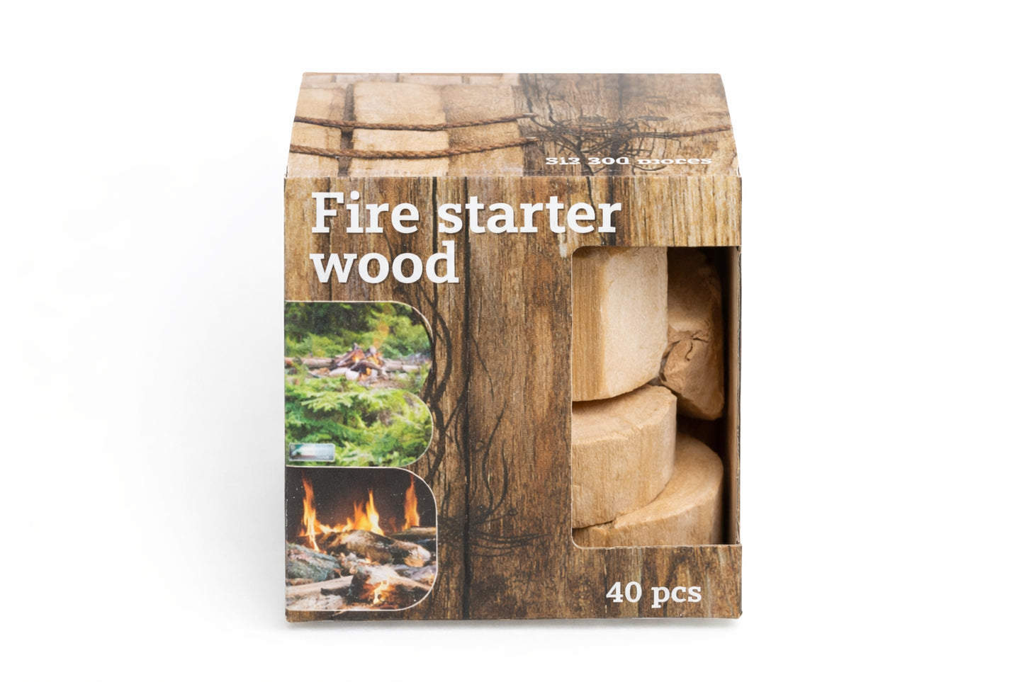96X NEW FIRE WOOD STARTER D7,5X8CM WD