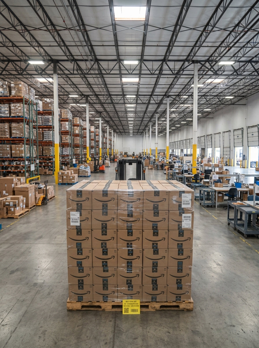 PALLET OF MAJOR ONLINE RETAILER MERCHANDISE – NEW & RETURNS – RANDOMLY CHOSEN