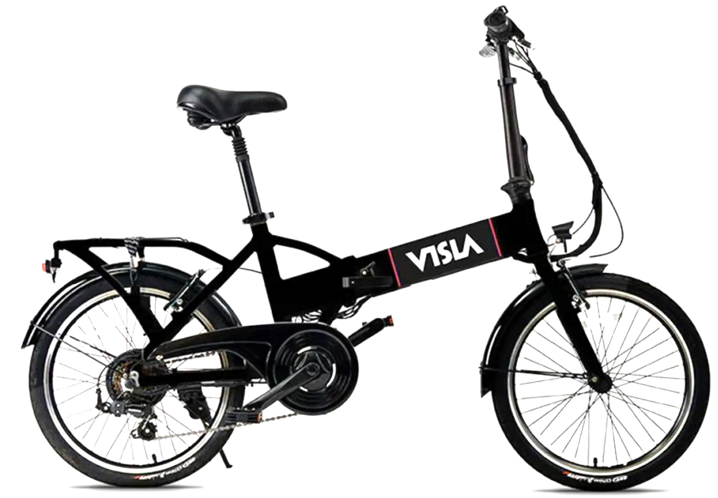 6 X ELECTRIC FOLDING E-BIKE RD LEGAL 15.5MP VISLA 20 INCHES BLACK JOB LOT