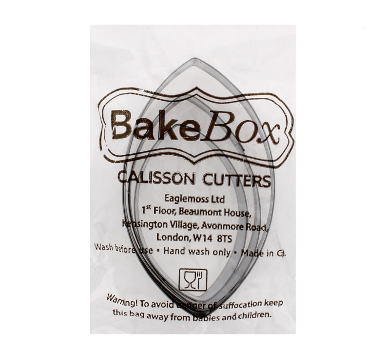 450 X BAKE BOX CALISSON CUTTERS 3 PC