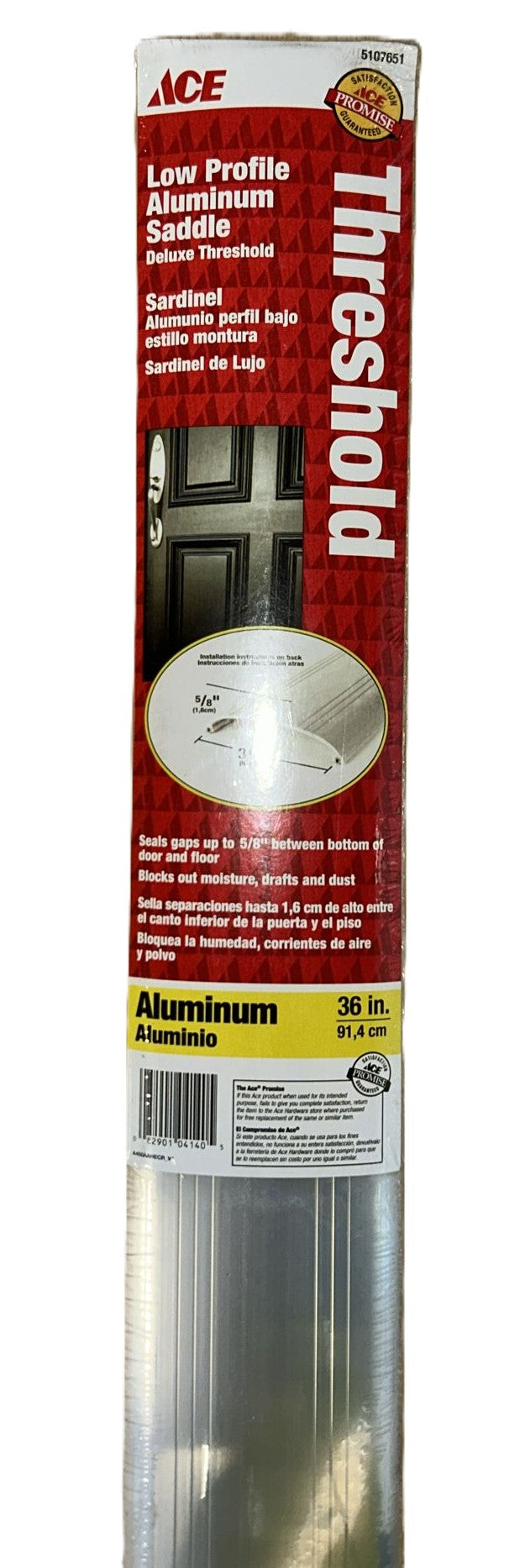 32X ACE LOW PROFILE ALUMINUM SADDLE THRESHOLD 36IN (91.4CM).