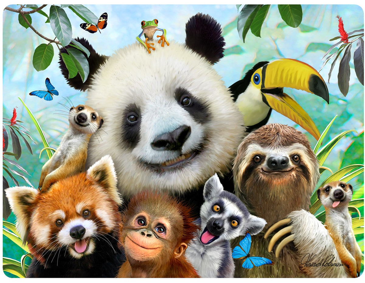 ZOO SELFIES 3D EFFECT POSTCARDS X 20 UNITS
