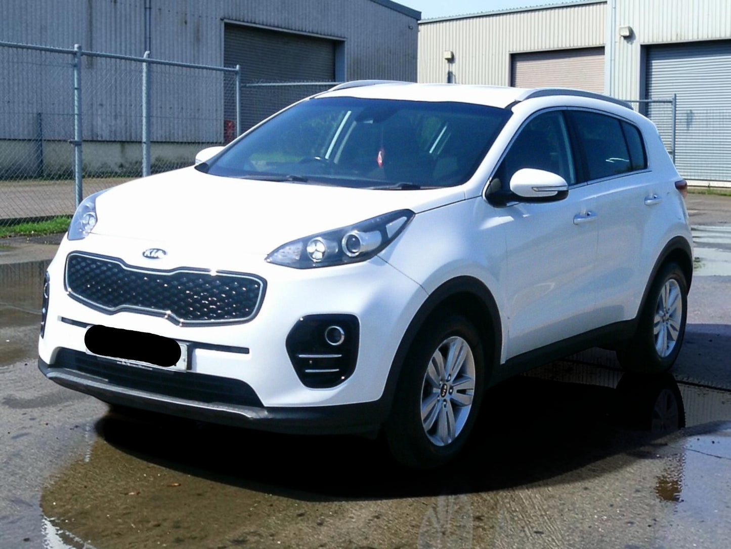 **(ONLY 58K MILEAGE)** 2017 KIA SPORTAGE 2 ISG 1.6 GDI PETROL MANUAL WHITE >>--NO VAT ON HAMMER--<<