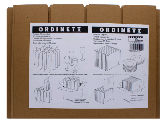 26 X CARDBOARD GLASS/PLATE DIVIDER