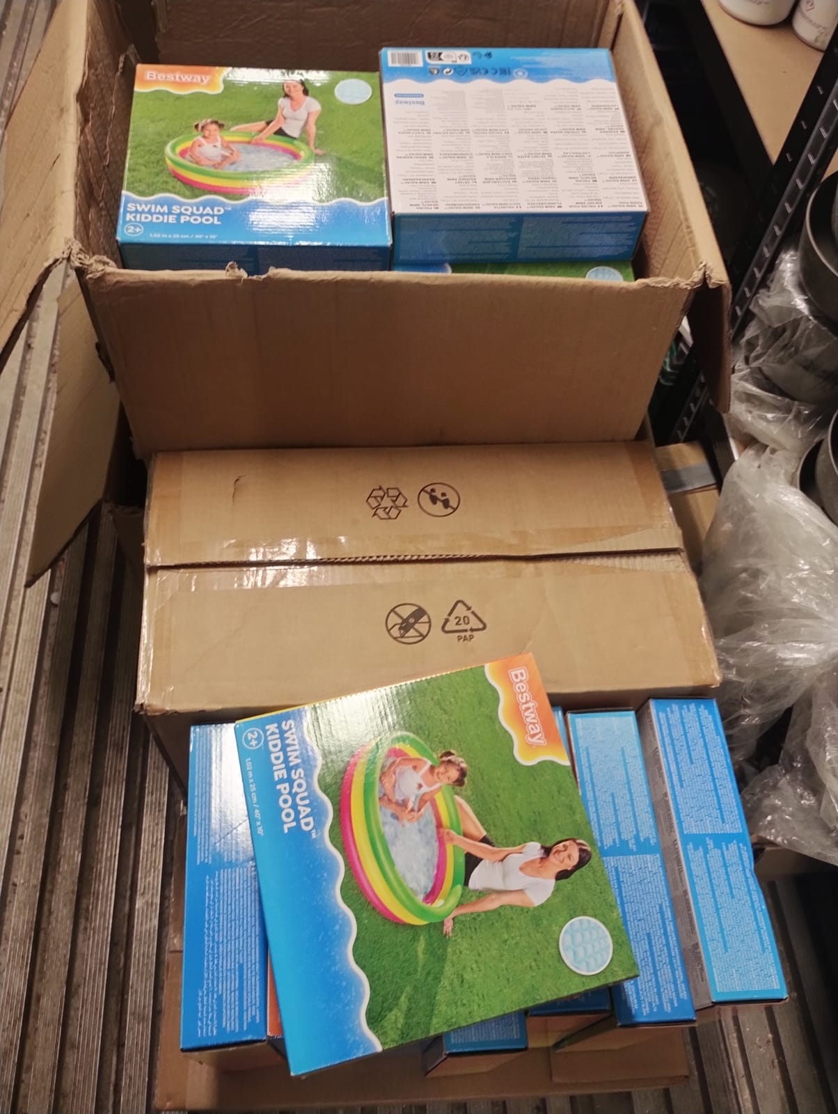 BESTWAY KIDDIE POOL – SWIM SQUAD – AGE 2+ – 68 PACK JOBLOT – BRAND NEW